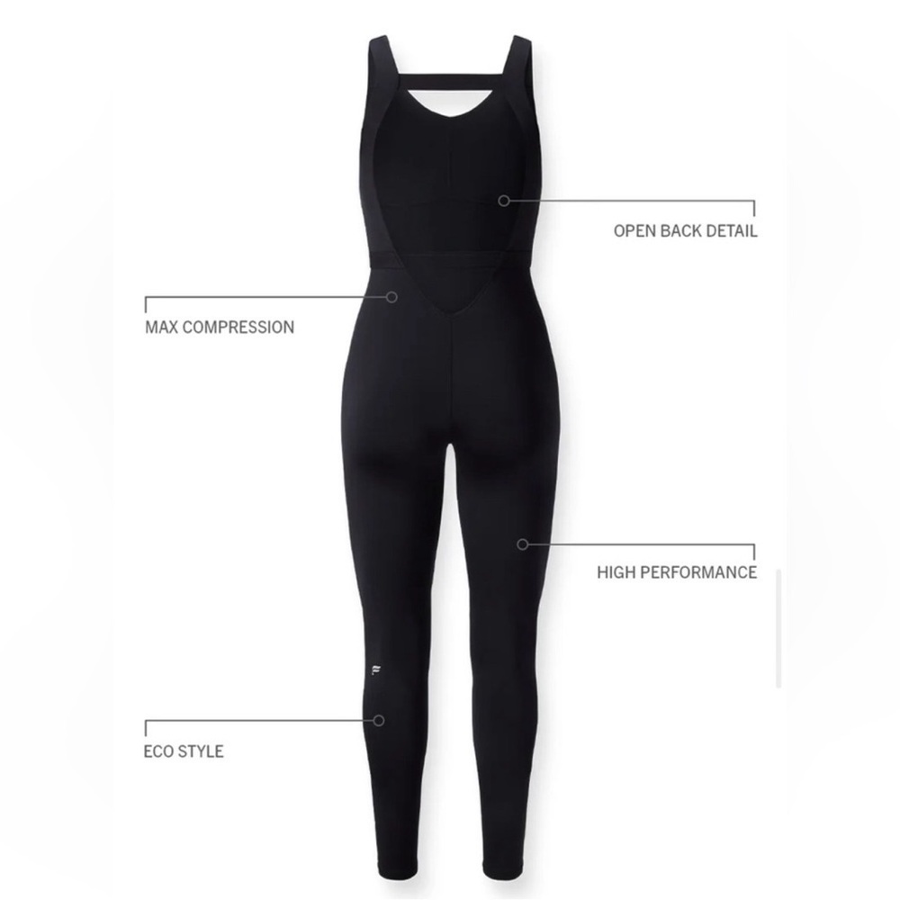 Fabletics Sleek Black Activewear Jumpsuit